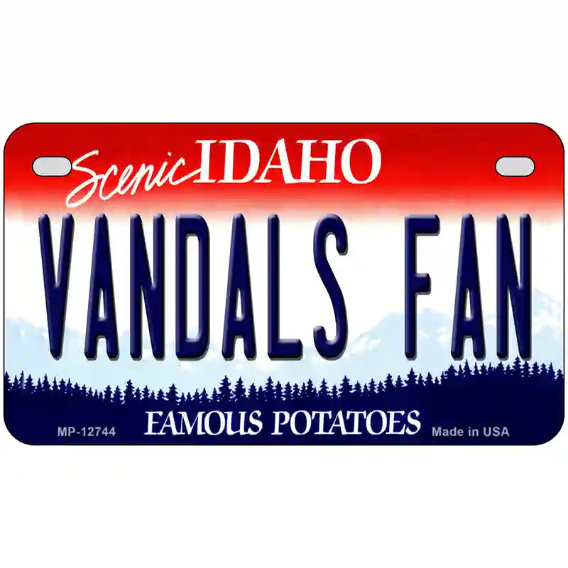 Vandals Fan Novelty Metal License Plate 7" x 4" (MP)