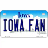 Iowa Fan Novelty Metal License Plate Tag 7" x 4" (MP)