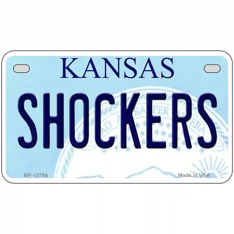 Shockers Novelty Metal License Plate Tag 7" x 4" (MP)