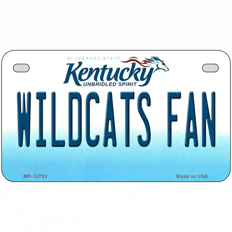 Kentucky Wildcats Fan Novelty Metal License Plate Tag 7" x 4" (MP)