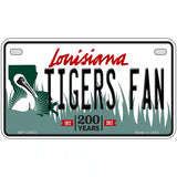 Louisiana Tigers Fan Novelty Metal License Plate Tag 7" x 4" (MP)