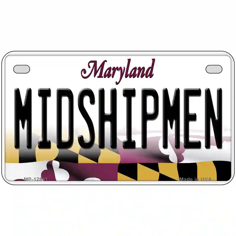 Midshipmen Novelty Metal License Plate Tag 7" x 4" (MP)