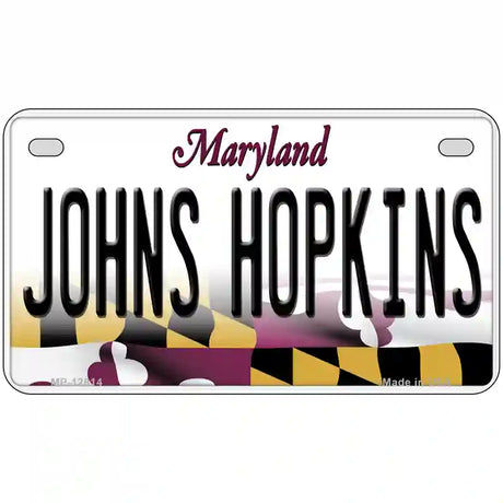 Johns Hopkins Novelty Metal License Plate Tag 7" x 4" (MP)