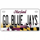 Go Blue Jays Novelty Metal License Plate 7" x 4" (MP)