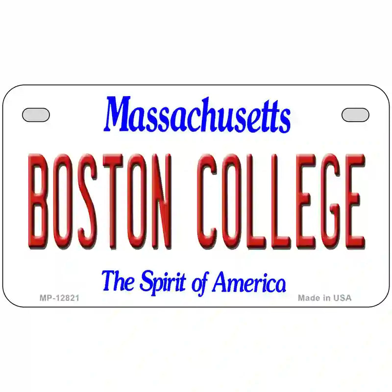 Boston College Novelty Metal License Plate 7" x 4" (MP)