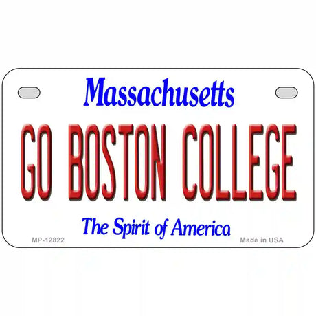 Go Boston College Novelty Metal License Plate 7" x 4" (MP)