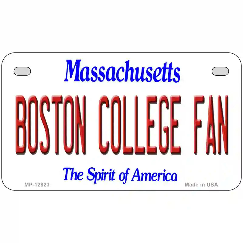 Boston College Fan Novelty Metal License Plate 7" x 4" (MP)