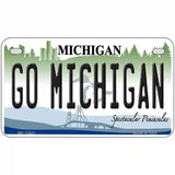 Go Michigan Novelty Metal License Plate 7" x 4" (MP)