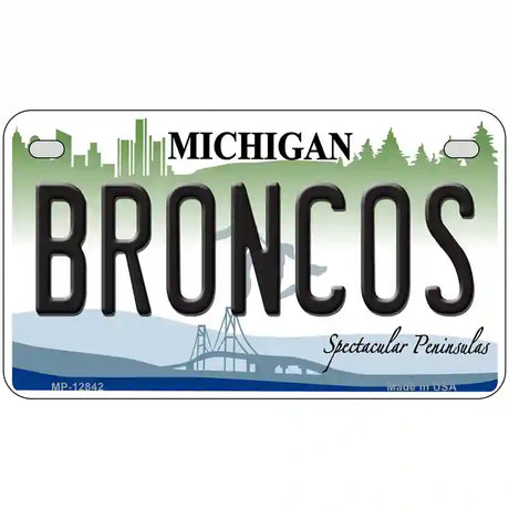 Broncos Novelty Metal License Plate LP-12842 7" x 4" (MP)