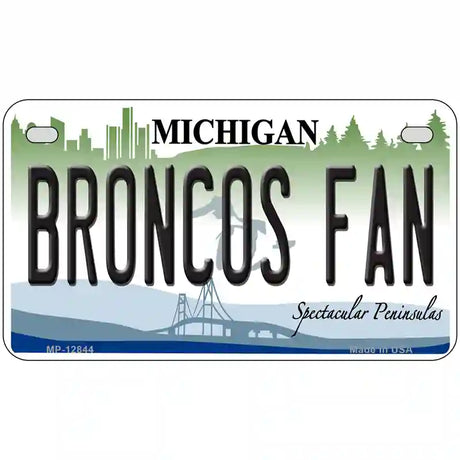 Broncos Fan Novelty Metal License Plate LP-12844 7" x 4" (MP)