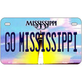 Go Mississippi Novelty Metal License Plate 7" x 4" (MP)