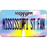 Mississippi State Fan Novelty Metal License Plate 7" x 4" (MP)