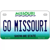 Go Missouri Novelty Metal License Plate 7" x 4" (MP)