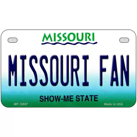 Missouri Fan Novelty Metal License Plate 7" x 4" (MP)