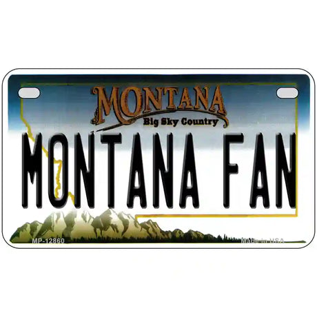 Montana Fan Novelty Metal License Plate 7" x 4" (MP)