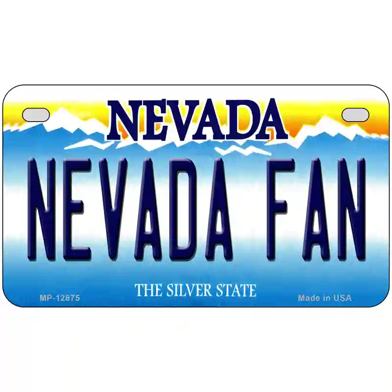 Nevada Fan Novelty Metal License Plate 7" x 4" (MP)