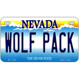 Wolf Pack Novelty Metal License Plate 7" x 4" (MP)