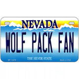 Wolf Pack Fan Novelty Metal License Plate 7" x 4" (MP)