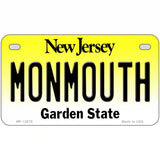 Monmouth Novelty Metal License Plate 7" x 4" (MP)