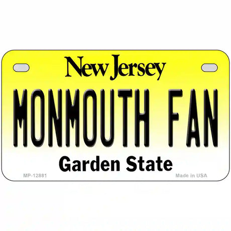 Monmouth Fan Novelty Metal License Plate 7" x 4" (MP)