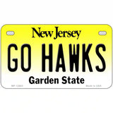 Go Hawks New Jersey Novelty Metal License Plate 7" x 4" (MP)