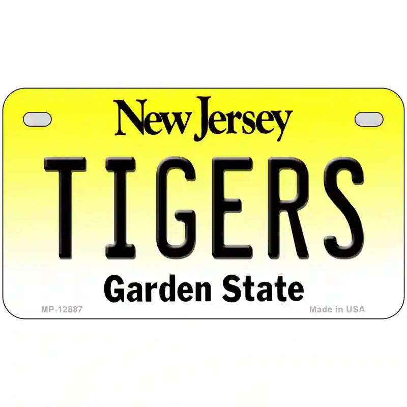 Tigers Novelty Metal License Plate 7" x 4" (MP)