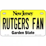 Rutgers Fan Novelty Metal License Plate 7" x 4" (MP)