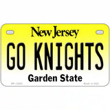 Go Knights New Jersey Novelty Metal License Plate 7" x 4" (MP)