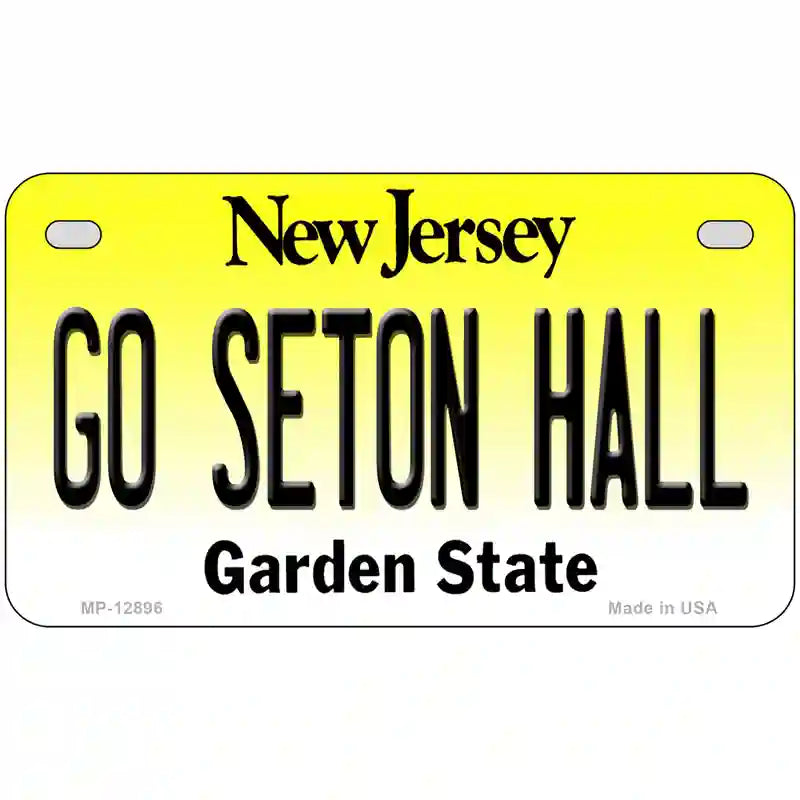 Go Seton Hall Novelty Metal License Plate 7" x 4" (MP)