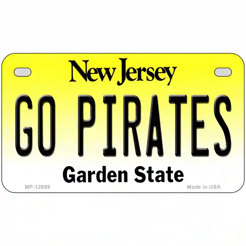 Go Pirates Novelty Metal License Plate 7" x 4" (MP)