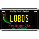 Lobos Novelty Metal License Plate 7" x 4" (MP)