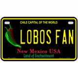 Lobos Fan Novelty Metal License Plate 7" x 4" (MP)