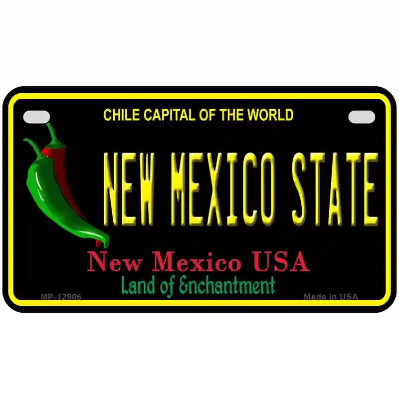 New Mexico State Novelty Metal License Plate Tag LP-12906 7" x 4" (MP)