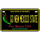 Go New Mexico State Novelty Metal License Plate 7" x 4" (MP)