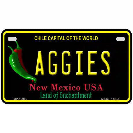 Aggies Novelty Metal License Plate 7" x 4" (MP)