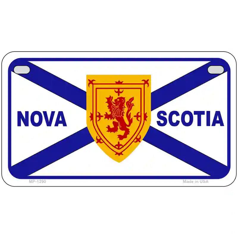 Nova Scotia Flag Novelty Metal License Plate 7" x 4" (MP)