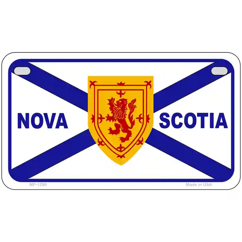 Nova Scotia Flag Novelty Metal License Plate 7" x 4" (MP)