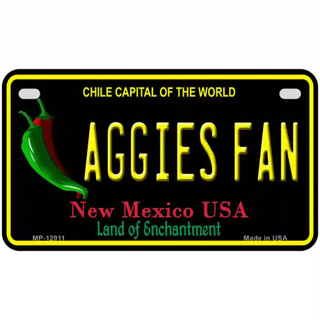 Aggies Fan Novelty Metal License Plate 7" x 4" (MP)