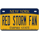 Red Storm Fan Novelty Metal License Plate 7" x 4" (MP)