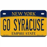 Go Syracuse Novelty Metal License Plate 7" x 4" (MP)