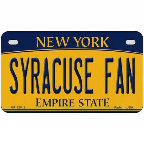 Syracuse Fan Novelty Metal License Plate 7" x 4" (MP)