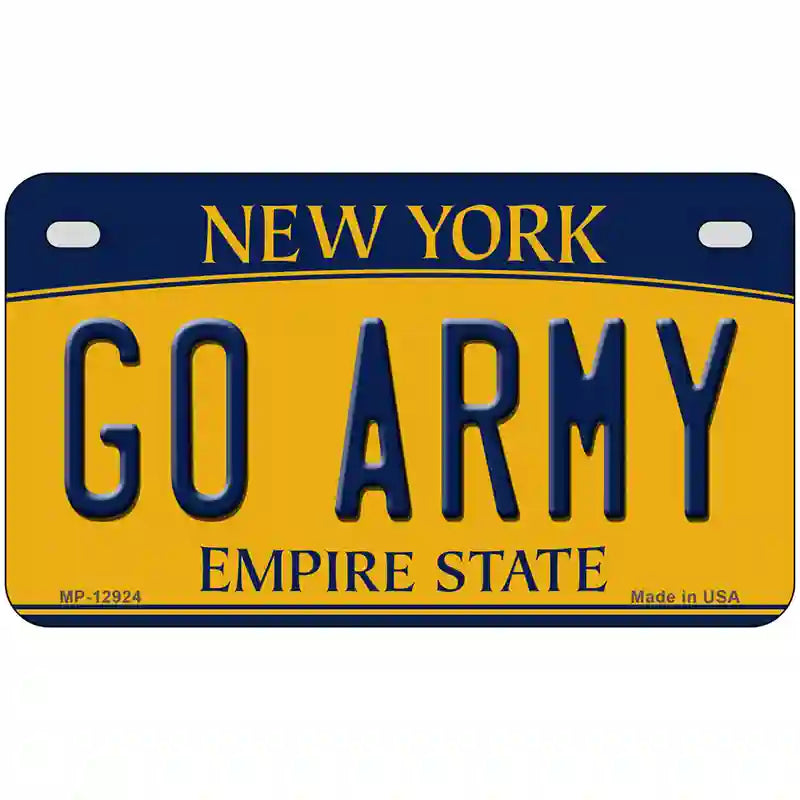 Go Army Novelty Metal License Plate 7" x 4" (MP)