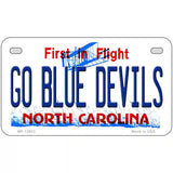 Go Blue Devils Novelty Metal License Plate 7" x 4" (MP)