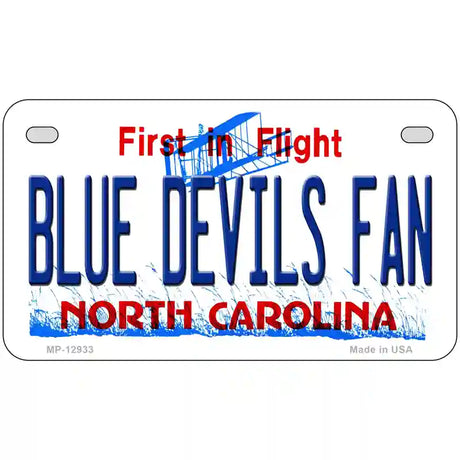 Blue Devils Fan Novelty Metal License Plate 7" x 4" (MP)