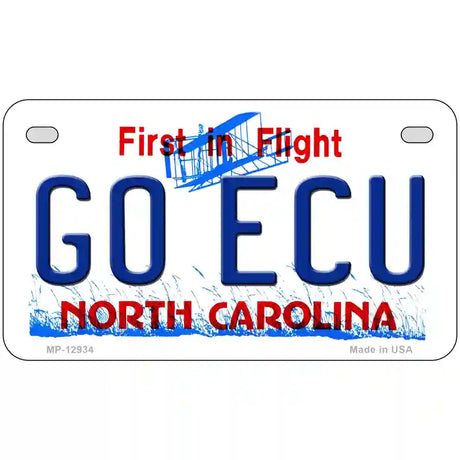 Go East Carolina Univ Novelty Metal License Plate 7" x 4" (MP)