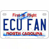 East Carolina Univ Fan Novelty Metal License Plate 7" x 4" (MP)