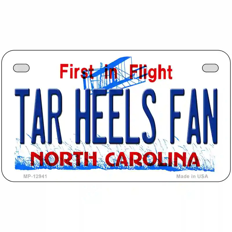 Tar Heels Fan Novelty Metal License Plate 7" x 4" (MP)