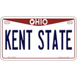 Kent State Novelty Metal License Plate 7" x 4" (MP)