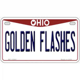 Golden Flashes Novelty Metal License Plate 7" x 4" (MP)