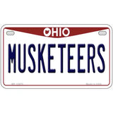 Musketeers Novelty Metal License Plate 7" x 4" (MP)